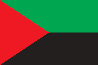 Martinique — current red, green and black flag