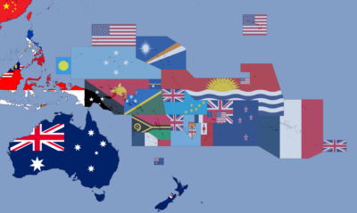 Flag Map of Oceania