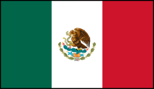 Flag of Mexico (bordered)