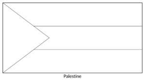Flag of Palestine (colouring page)