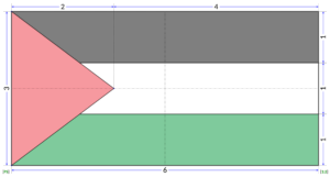 Flag of Palestine (construction sheet)