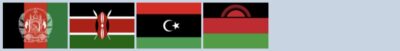 Country Flags with Black, Red, and Green