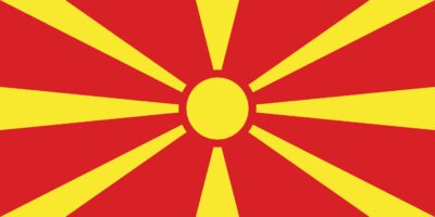 North Macedonia flag