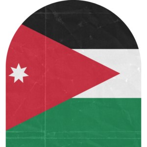 Jordan flag — Clip art · 2