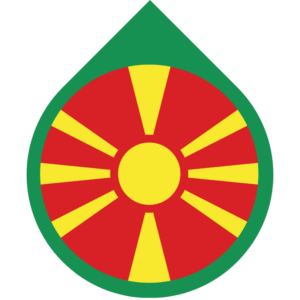 North Macedonia flag — Clip art · 25