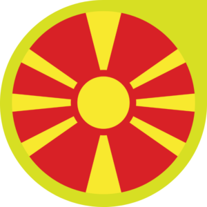 North Macedonia flag — Clip art · 28