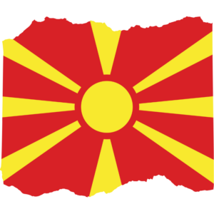 North Macedonia flag — Clip art · 32